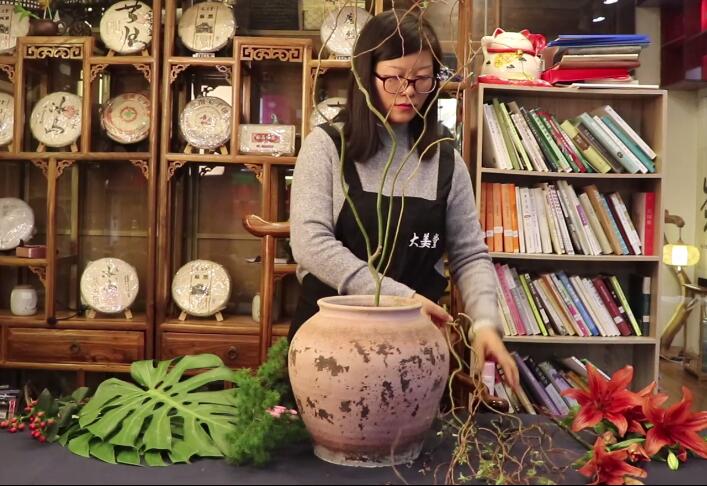 缸花的插花技巧